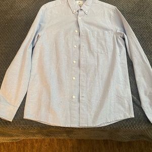 H&M long sleeve light blue collared dress shirt